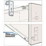 HAWA Regal - A 25 H FS Beschl�gegarnitur 1200 x 2400, 1 t�rig