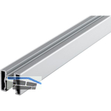 HAWA DIVIDO Rahmenprofil vertikal, 6000 mm auf Ma�, Aluminium eloxiert