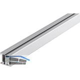 HAWA Regal B Laufschiene zum Aufclipsen 2500 mm, Aluminium eloxiert