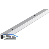 HAWA Clipo 26/36 Laufschiene gelocht auf Ma�, Aluminium eloxiert