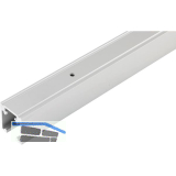 HAWA ORDENA 70/P - 70/F Einfachlaufschiene 6000 mm auf Ma�, Aluminium eloxiert