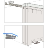 HAWA DIVIDO 100 HM Beschl�gegarnitur 1200 x 2400 mm