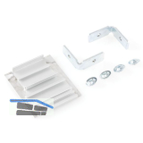 HAWA DIVIDO 100 Blendenendst�ck-Set f�r Wandmontage, Aluminium eloxiert