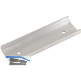 HAWA DIVIDO 100 H Clipteil gelocht f�r Holzblende, Aluminium eloxiert