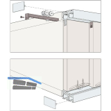 HAWA Regal - C 26 HM IS - Schiebet�rbeschlag Innenfront, 2 T�ren