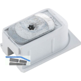 HAWA Clipo 26/36 Schienenendst�ck mit Drehriegel, Kunststoff grau
