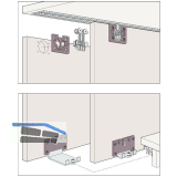 HAWA Clipo 36 H MS - Beschl�gegarnitur 1000 x 2400, 2 t�rig