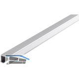 HAWA Clipo 26/36 Laufschiene zum Kleben, 2500 mm, Aluminium eloxiert