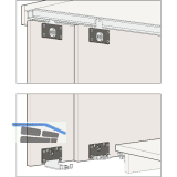 HAWA Combino 20 H MS - Beschl�gegarnitur 1200 x 2200 x 19, 2 t�rig