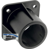 Montageh�lse ROLLING STAR zu Kugelrolle � 52 mm, H�he 40 mm, Kunststoff schwarz