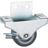 D�RNER + HELMER Bockrolle TPE-Lauffl�che 38 mm 55 kg Platte oben/seitlich