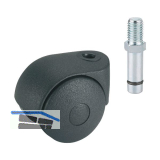 D�RNER + HELMER Doppel-Lenkrolle One 40 mm 20 kg Gewindestift