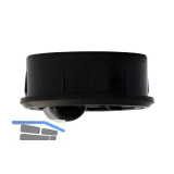 D�RNER + HELMER Rolleinsatz Einzelrolle Lauffl�che hart Kunststoff schwarz