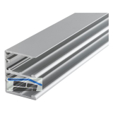 HAWA Combino Doppellaufschiene 50 H MS/FS f�r D�mpfeinzug auf Ma�, Alu eloxiert