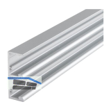 HAWA Combino Doppellaufschiene 50 H MS/FS ohne D�mpfeinzug 2500 mm, Alu eloxiert