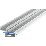 HAWA Combino 65 H FS/80 H FS Doppelf�hrungsschiene obenlaufend 4000 mm Alu elox.