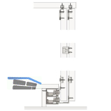 HAWA Combino 50 H MS - Beschl�gegarnitur 1400 x 2600 x 19, 2 t�rig, Stahl