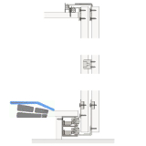 HAWA Combino 50 H FS Beschl�gegarnitur 1400 x 2400 x 25, 3 t�rig