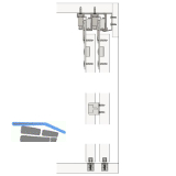 HAWA Combino 65 H IS Schiebet�rbeschlag Innenfront, 3-t�rig