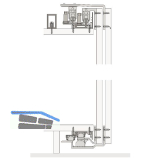 HAWA Combino 80 H FS Beschl�gegarnitur 1600 x 2800, 2 t�rig obenlaufend
