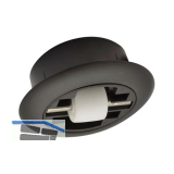 Rolleinsatz Roller-Mini Bockrolle weich Kunststoff schwarz