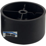 M�belgleiter starr � 50 mm, H�he 40 mm, Kunststoff schwarz