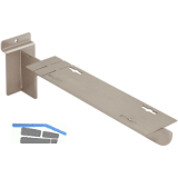 Konsole Arkwall f�r Holz- und Glastablare 90 mm Stahl vernickelt matt