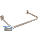 Konfektionsrahmen Arkwall 900 x 300 mm Stahl vernickelt matt