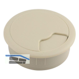 CONFURN Kabeldurchgang rund, Einbau � 60 mm, Kunststoff beige