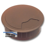 CONFURN Kabeldurchgang rund, Einbau � 60 mm, Kunststoff braun
