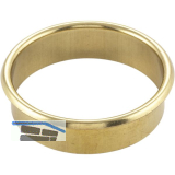 Kabeldurchgang rund, Einbau � 80 mm, Messing poliert