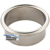 Kabeldurchgang rund, Einbau � 80 mm, Messing vernickelt poliert