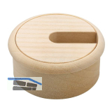 Kabeldurchgang rund, Holz, Ahorn roh