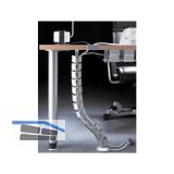 CONFURN Kabelkanal vertikal, Kunststoff schwarz