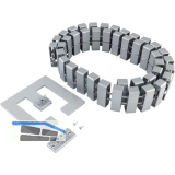 CONFURN Kabelschlange Cube� SL 1250 mm alufarbig