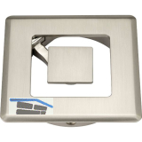 CONFURN Kabeldurchgang Orbit� 90x90 mm alufarbig matt