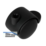 Doppel-Lenkrolle Duo hart Kunststoff Feststeller 50 mm 50 kg schwarz