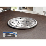 OMGE Drehteller Au�en � 282 mm, H�he 13 mm, Stahl verzinkt