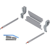 BLUM Stahlr�ckwand M�llauszug h�ngend KB 450 mm Grau