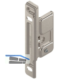 BLUM METABOX Frontbefestigung, Zarge M,K,H, Schraubversion, links, Stahl vern.