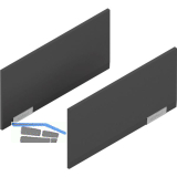 BLUM AVENTOS HKi Abdeckkappen-Set, Kunststoff tiefgrau