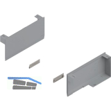 BLUM AVENTOS HK TOP Abdeckkappen-Set, Kunststoff hellgrau