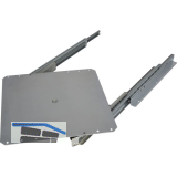 OMGE TV-Vollauszug 320 x 320 mm Stahl silber RAL 9006