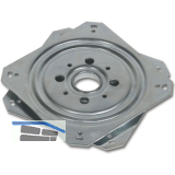 OMGE Kugellager-Schwenkplatte 155 x 155 mm, H�he 10,5 mm, Stahl verzinkt