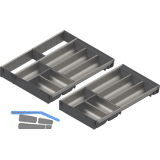 BLUM ORGA-LINE Schalen-Set KB 901 - 999/NL 500 mm Edelstahl/Kunststoff