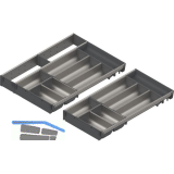 BLUM ORGA-LINE Schalen-Set KB 901 - 999/NL 550 mm Edelstahl/Kunststoff