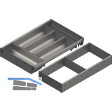 BLUM ORGA-LINE Schalen-Set KB 1100 - 1199/NL 450 mm Edelstahl/Kunststoff