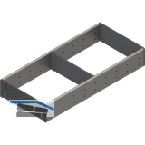 BLUM ORGA-LINE Einzel-Set Korpusbreite 305/NL450 mm Edelstahl/Kunststoff