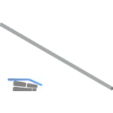 BLUM ORGA-LINE TANDEMBOX antaro Querreling, L: 1104 mm, Aluminium Grau