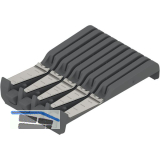 BLUM ORGA-LINE Messerhalter Breite 177,5 mm, Tiefe 260 mm,KS StaubGrau/Edelstahl